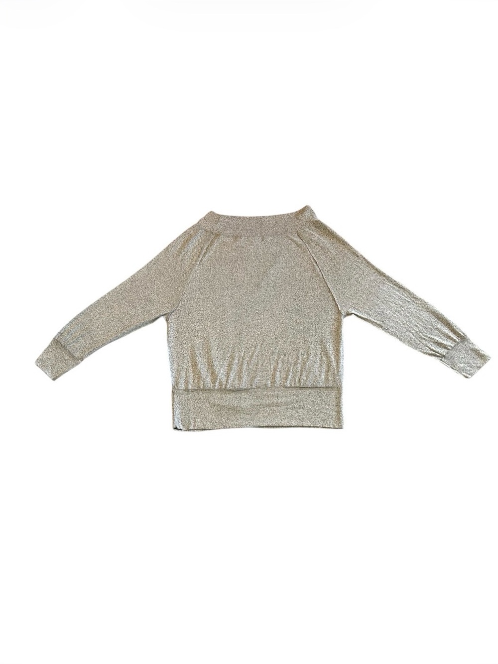 Lulus Sweater Size Large Heather Gray Off The Shoulder Lightweight NWT - Picture 3 of 11